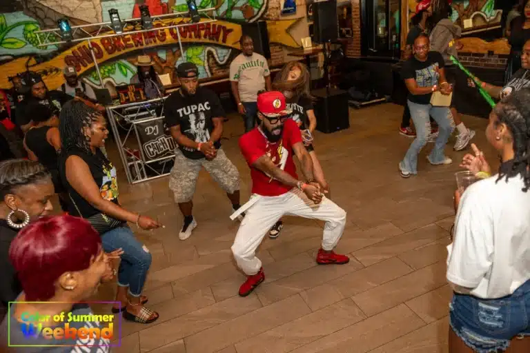 People dancing at an event for Face614